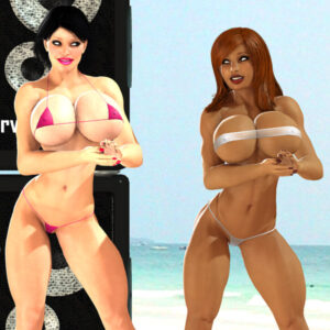 busty big boobs tits bikini contest models hardbodies competition sexfight 